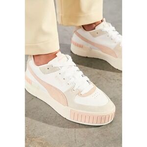 Puma Cali Sport Platform Sneakers Leather Suede Low Top soft girl womens 7.5